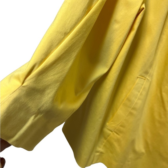 Sandro Yellow Short A-line Jacket Designer Double breast 4Big Buttons 3/4 Sleeve - Picture 10 of 11